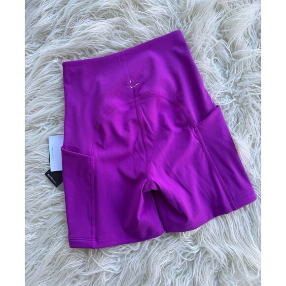 Beyond Yoga Powerbeyond Strive Biker Short Violet Berry Size XS - Picture 8 of 10